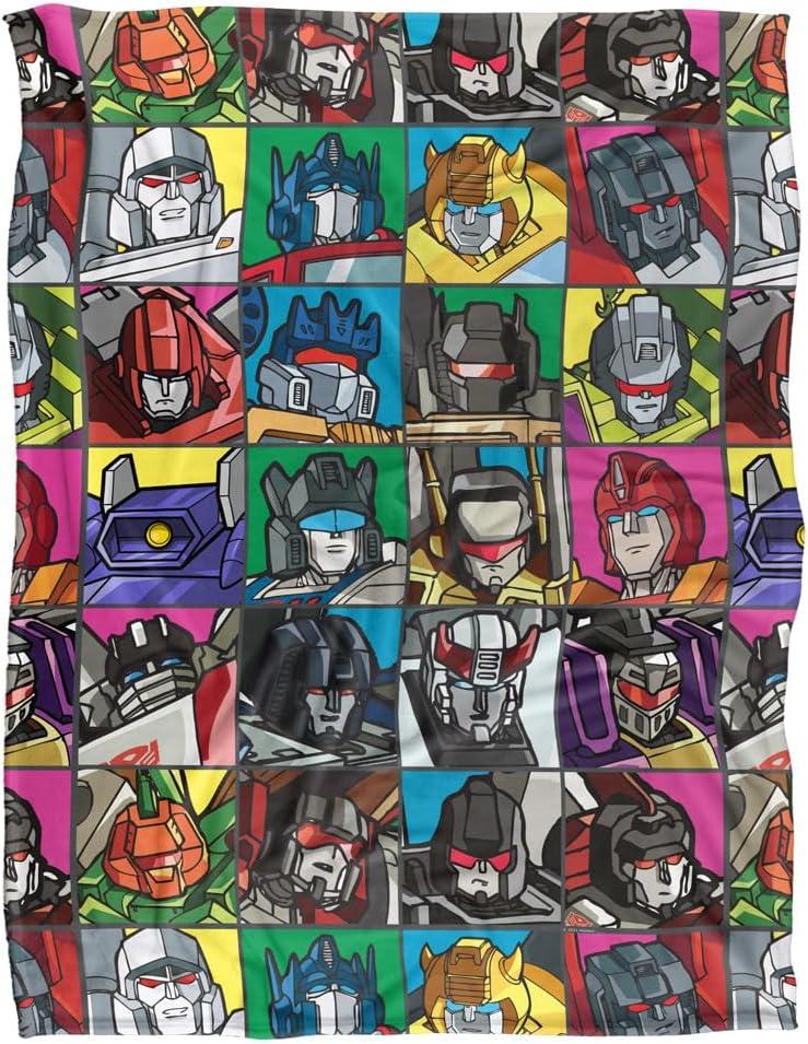 imageTransformers Transformers Squares Silky Touch Super Soft Throw Blanket 36quot x 58quotTransformers Squares