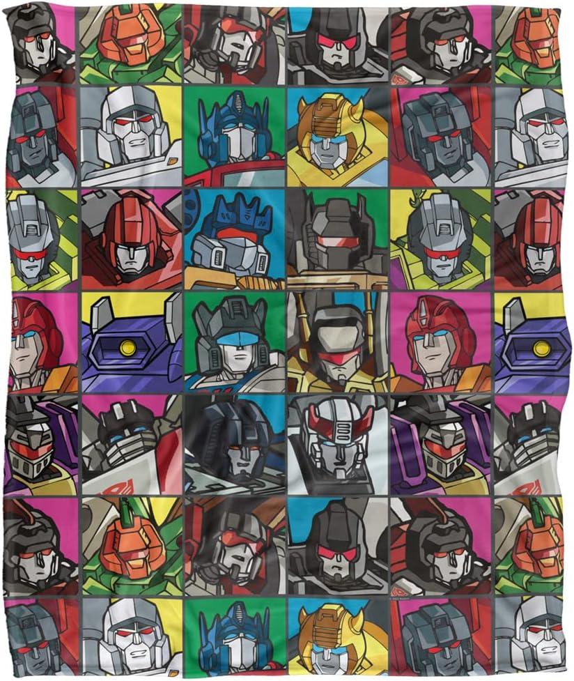imageTransformers Transformers Squares Silky Touch Super Soft Throw Blanket 36quot x 58quotTransformers Squares