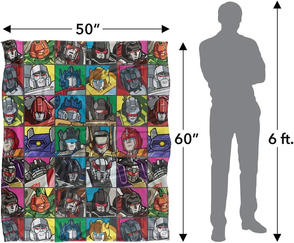 imageTransformers Transformers Squares Silky Touch Super Soft Throw Blanket 36quot x 58quotTransformers Squares