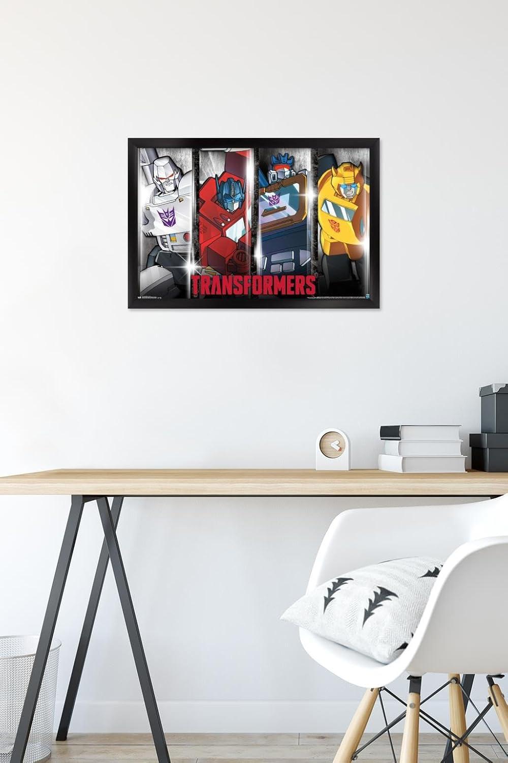 imageTrends International Hasbro Transformers Classic Wall Poster 22375quot x 34quot Premium Unframed VersionBlack Framed Version