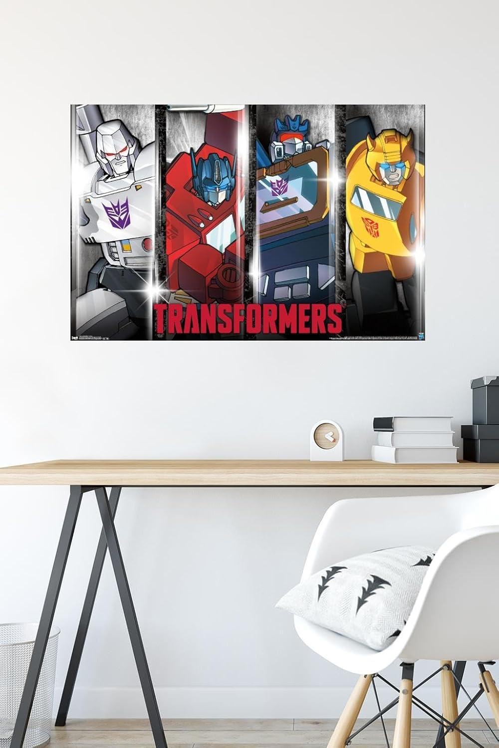 imageTrends International Hasbro Transformers Classic Wall Poster 22375quot x 34quot Premium Unframed VersionPremium Poster Mount Bundle