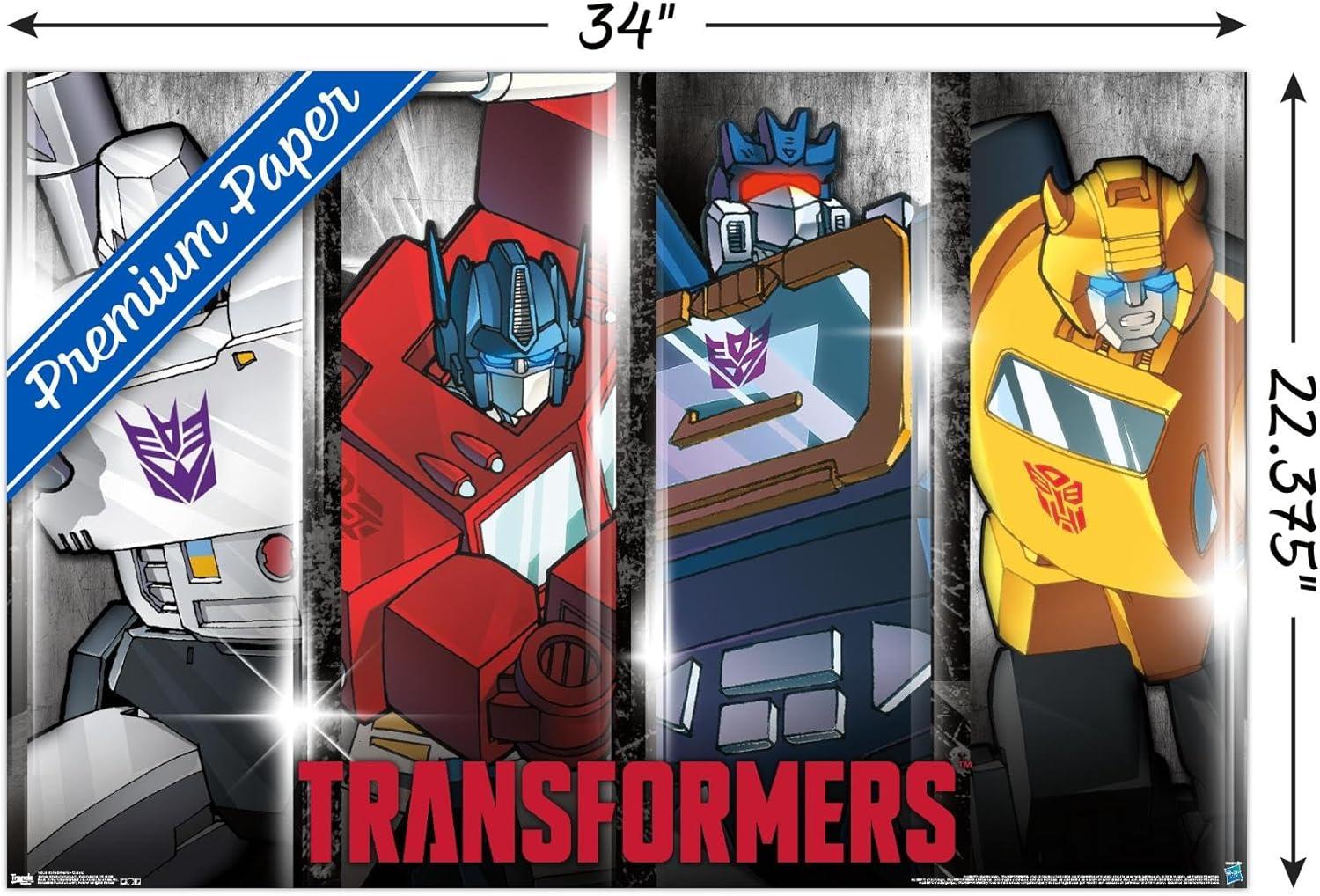 imageTrends International Hasbro Transformers Classic Wall Poster 22375quot x 34quot Premium Unframed VersionPremium Unframed Version