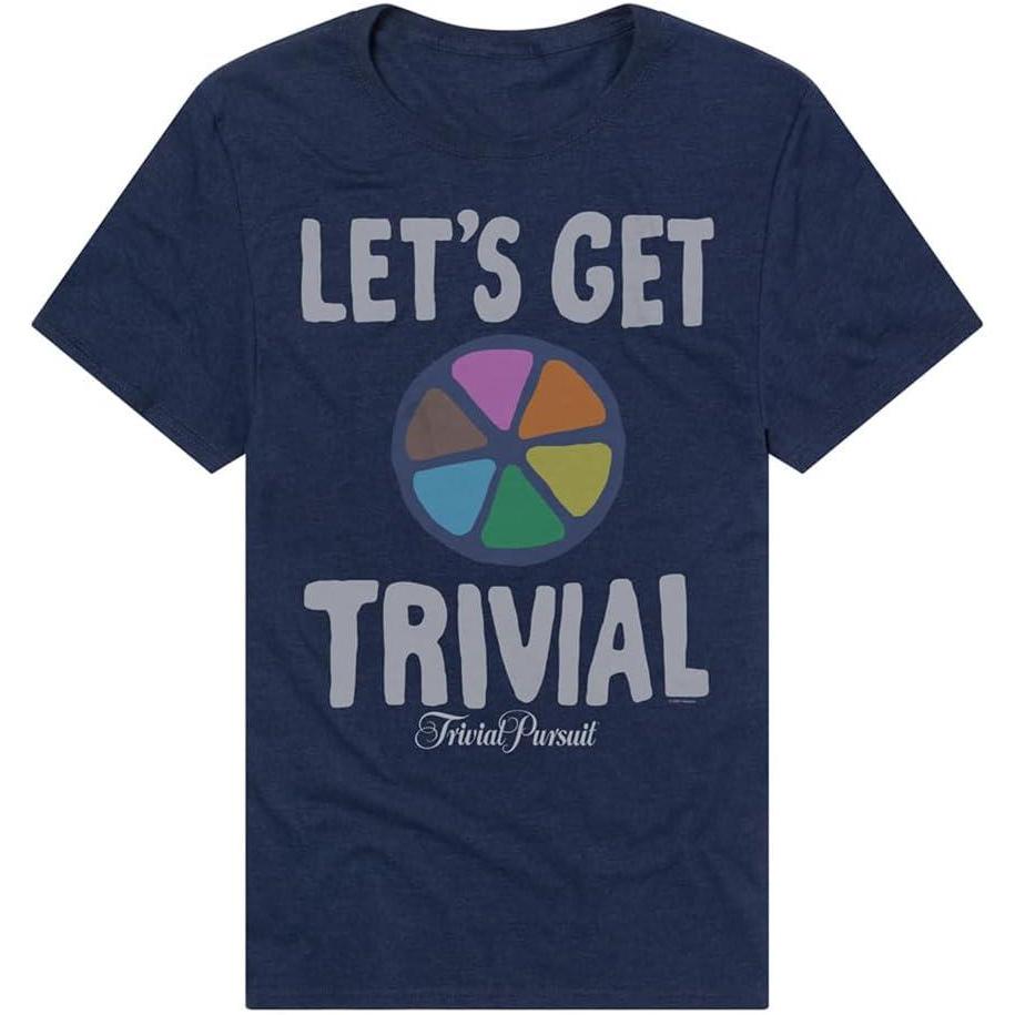 imagePopfunk Official Game Night Adult Unisex Classic RingSpun TShirt CollectionThe Lets Get Trivial Navy Blue