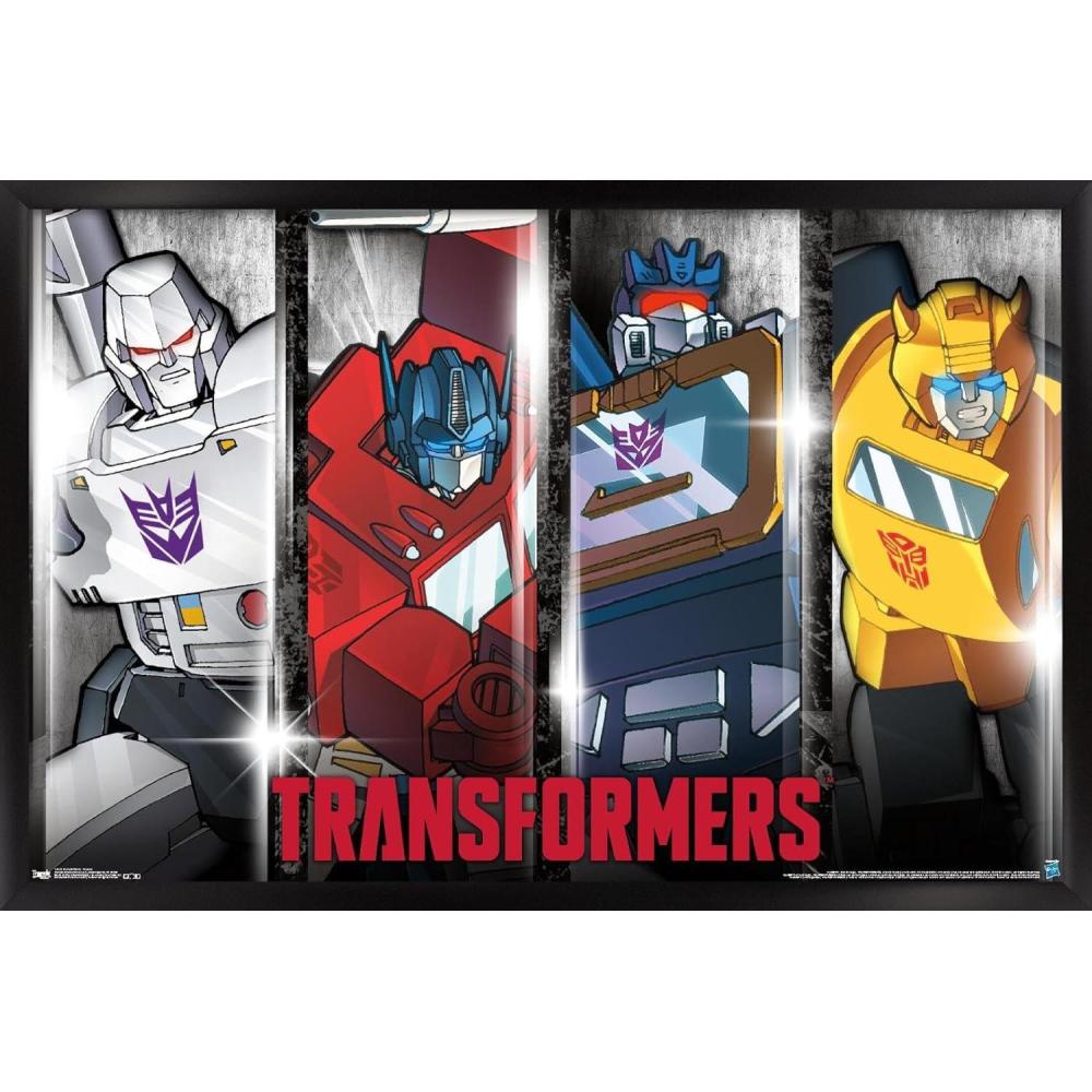 imageTrends International Hasbro Transformers Classic Wall Poster 22375quot x 34quot Premium Unframed VersionBlack Framed Version