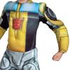 Disguise Costumes Bumblebee Rescue Bot Toddler Muscle Costume, Yellow/Silver/Blue, Large(Large (4-6))