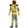 Disguise boys Kid’s Transformers Muscle Costume – Child Muscle Padded Cosplay Outfit – Boys & Girls Costumes(Bumblebee)