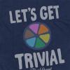 Popfunk Official Game Night Adult Unisex Classic Ring-Spun T-Shirt Collection(The Let’s Get Trivial – Navy Blue)