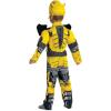 Toddlers Muscle Transformer Costumes for Boys, Padded Character Jumpsuit(Bumblebee)