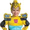 Toddlers Muscle Transformer Costumes for Boys, Padded Character Jumpsuit(Bumblebee)