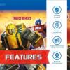 Transformers Birthday Party Supplies – Serves 16 | Transformer Tablecover, Plates, Napkins, Cups, Tattoo Party Favors, Buttons