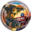 Unique Transformers Party Supplies Bundle Pack includes 24 Dessert Cake Paper Plates and 1 Dinosaur Sticker Sheet(Small)