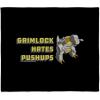 CafePress Transformers Sound of The 80S Throw Blanket Super Soft Fleece Plush Throw Blanket, 60″x50″(Transformers Grimlock Hates Pushups Throw Blanket)