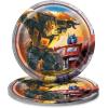 Round Dessert Paper Plates – 7″, Transformers, 8 Pcs
