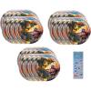 Unique Transformers Party Supplies Bundle Pack includes 24 Dessert Cake Paper Plates and 1 Dinosaur Sticker Sheet(Small)