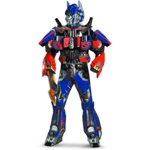 Disguise Men’s Hasbro Age Of Extinction Optimus Prime Theatrical with Plus 3D(Blue/Red)