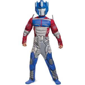 Disguise boys Kid’s Transformers Muscle Costume – Child Muscle Padded Cosplay Outfit – Boys & Girls Costumes(Optimus Prime)