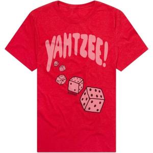 Popfunk Official Game Night Adult Unisex Classic Ring-Spun T-Shirt Collection(The Highest Roll – Red)