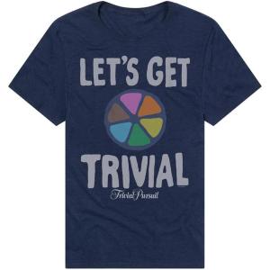 Popfunk Official Game Night Adult Unisex Classic Ring-Spun T-Shirt Collection(The Let’s Get Trivial – Navy Blue)