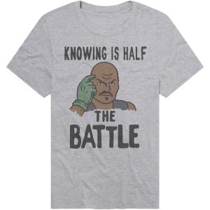 Popfunk Official Game Night Adult Unisex Classic Ring-Spun T-Shirt Collection(The Og Action Figure – Grey Heather)