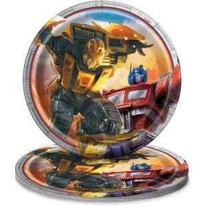 Round Dessert Paper Plates – 7″, Transformers, 8 Pcs