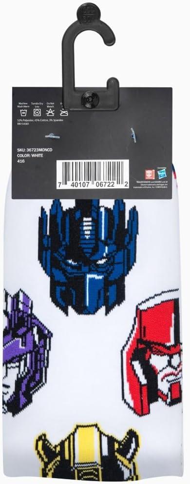 imageOdd Sox Funny Crew Socks Transformers Adult Large 812