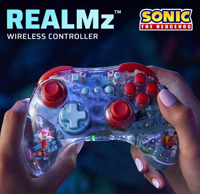 imagePDP REALMz Nintendo Switch Pro Controller Customizable LED Lighting 35mm Headphone Jack Officially Licensed by Nintendo and Hasbro Transformers Optimus Prime City BattleKnuckles