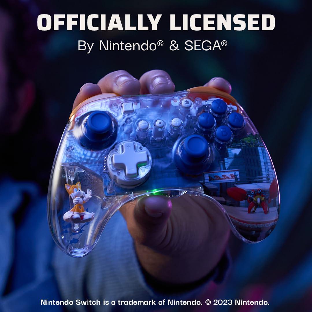 imagePDP REALMz Nintendo Switch Pro Controller Customizable LED Lighting 35mm Headphone Jack Officially Licensed by Nintendo and Hasbro Transformers Optimus Prime City BattleTails