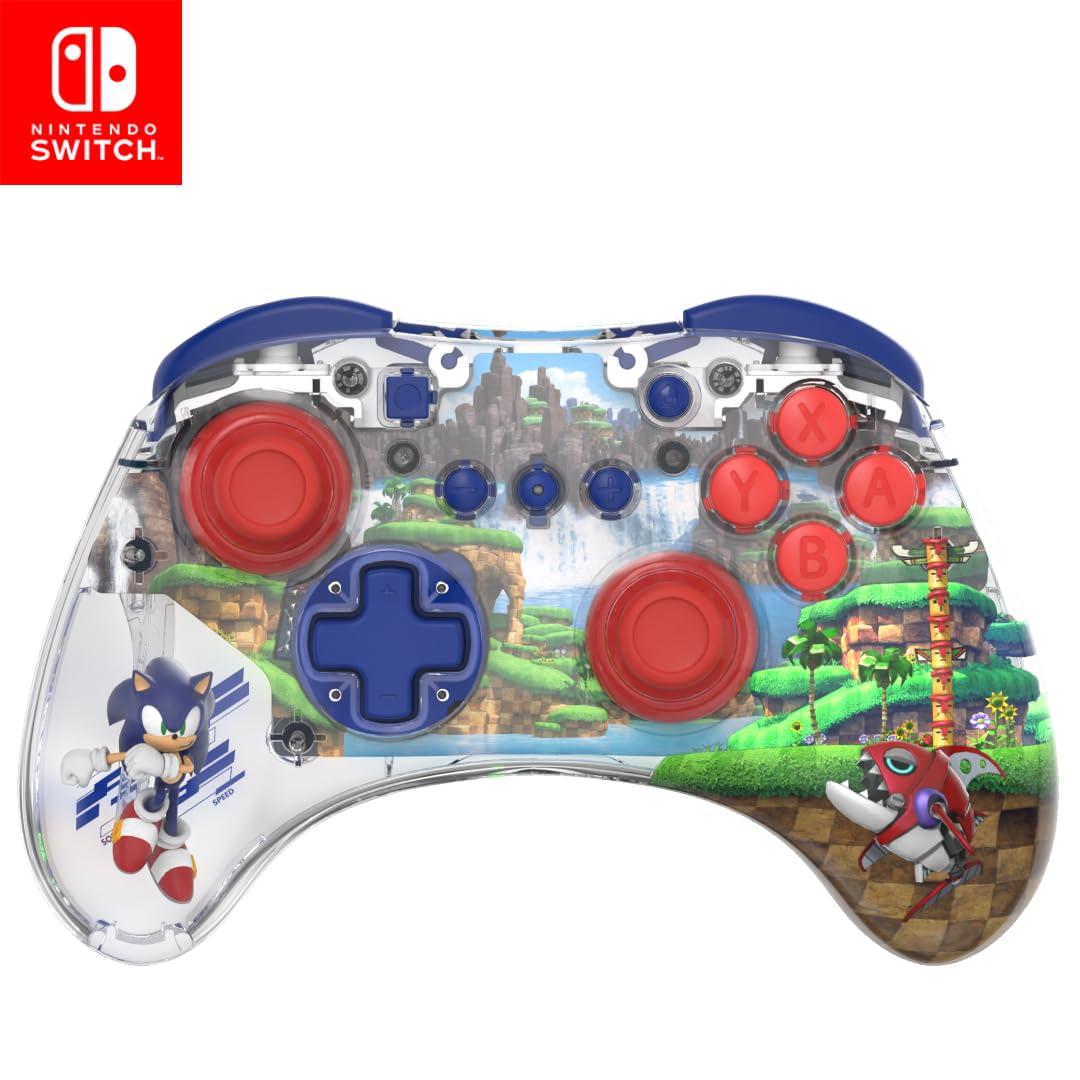 imagePDP REALMz Nintendo Switch Pro Controller Customizable LED Lighting 35mm Headphone Jack Officially Licensed by Nintendo and Hasbro Transformers Optimus Prime City BattleSonic