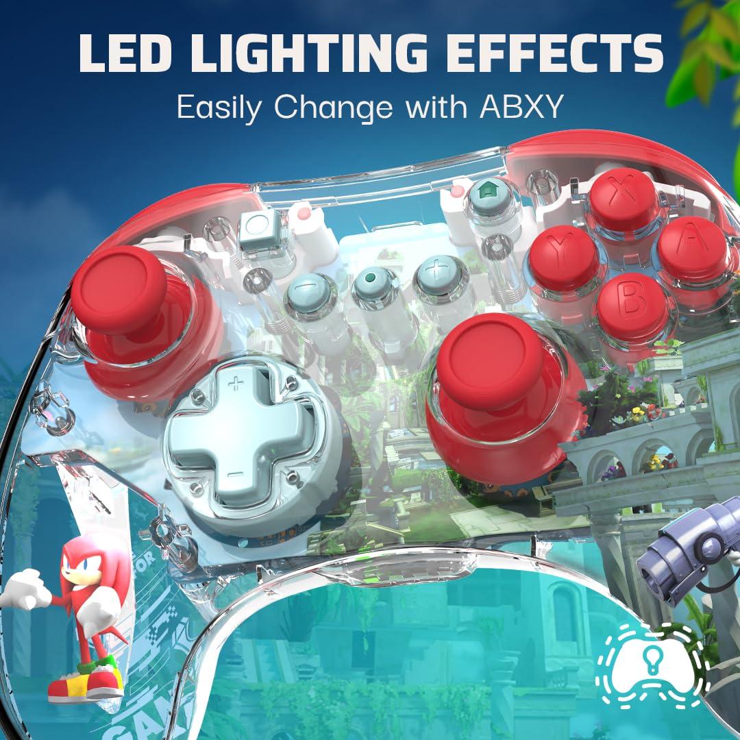 imagePDP REALMz Nintendo Switch Pro Controller Customizable LED Lighting 35mm Headphone Jack Officially Licensed by Nintendo and Hasbro Transformers Optimus Prime City BattleKnuckles