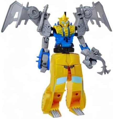 imageTransformers Bumblebee Cyberverse Adventures Dinobots Unite Toys Dino Combiners Bumbleswoop 2Pack Action Figures Ages 6 and Up 45inchBumbleswoop 2Pack