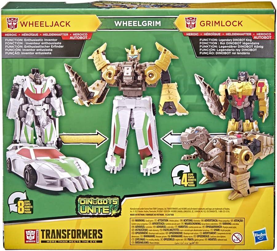 imageTransformers Bumblebee Cyberverse Adventures Dinobots Unite Toys Dino Combiners Bumbleswoop 2Pack Action Figures Ages 6 and Up 45inchWheelgrim 2Pack