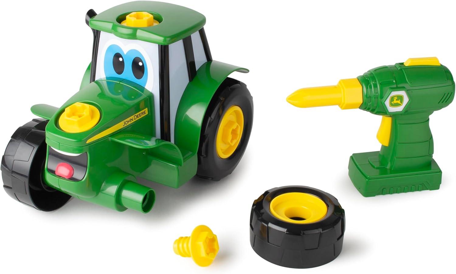 imageTransformers Optimus Prime Building Toys STEM Toys Including Toy Electric Drill and AA Batteries Transformers Toys Robot Building Toys Ages 18 Months and UpGreen