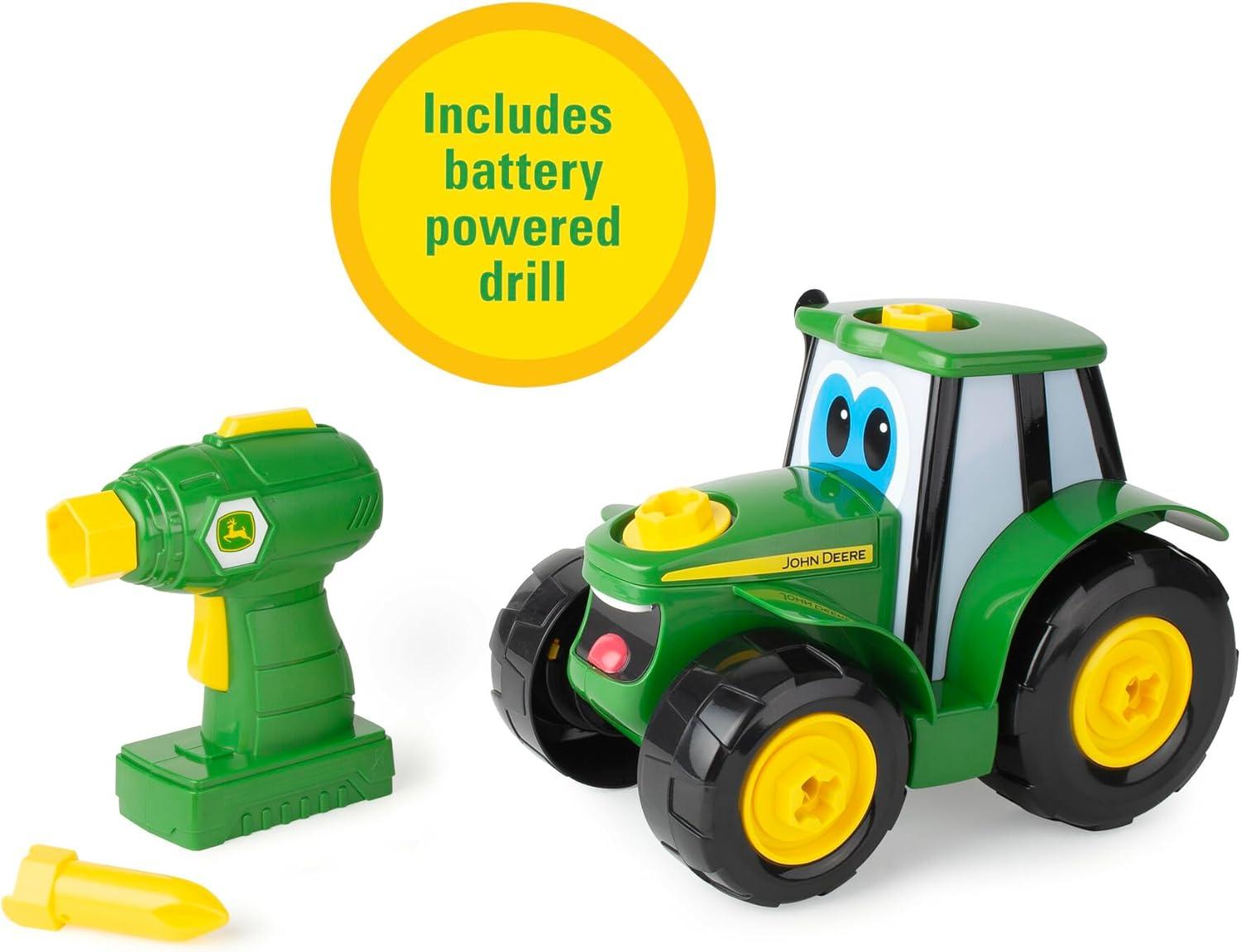 imageTransformers Optimus Prime Building Toys STEM Toys Including Toy Electric Drill and AA Batteries Transformers Toys Robot Building Toys Ages 18 Months and UpGreen