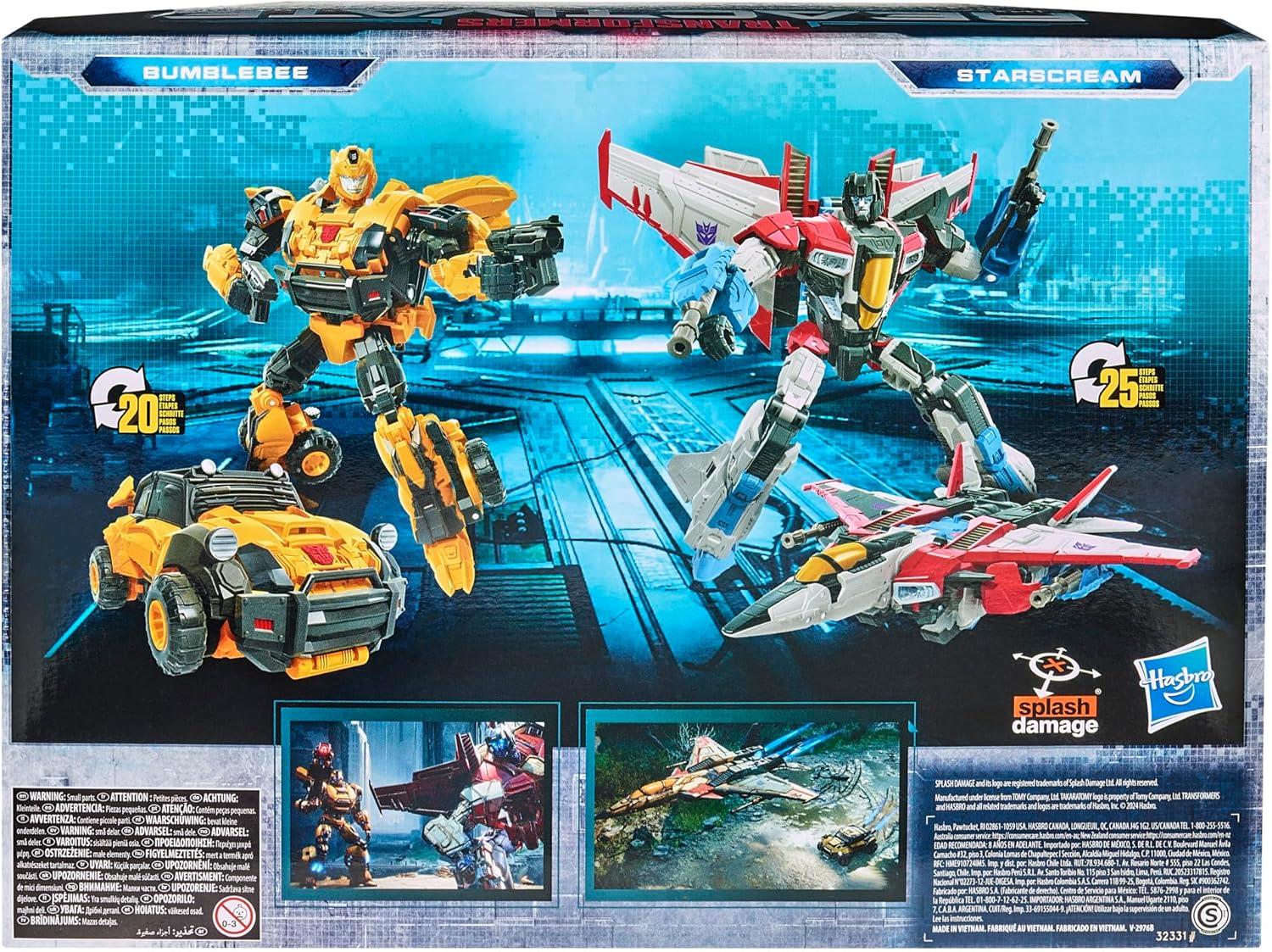 imageTransformers Reactivate Video GameInspired Bumblebee and Starscream 2Pack 65inch Converting Action Figures 8