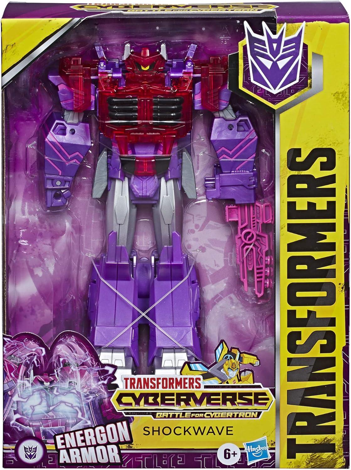 imageTransformers Toys Cyberverse Ultimate Class Shockwave Action Figure Combines with Energon Armor to Power Up for Kids Ages 6 and Up 9inch