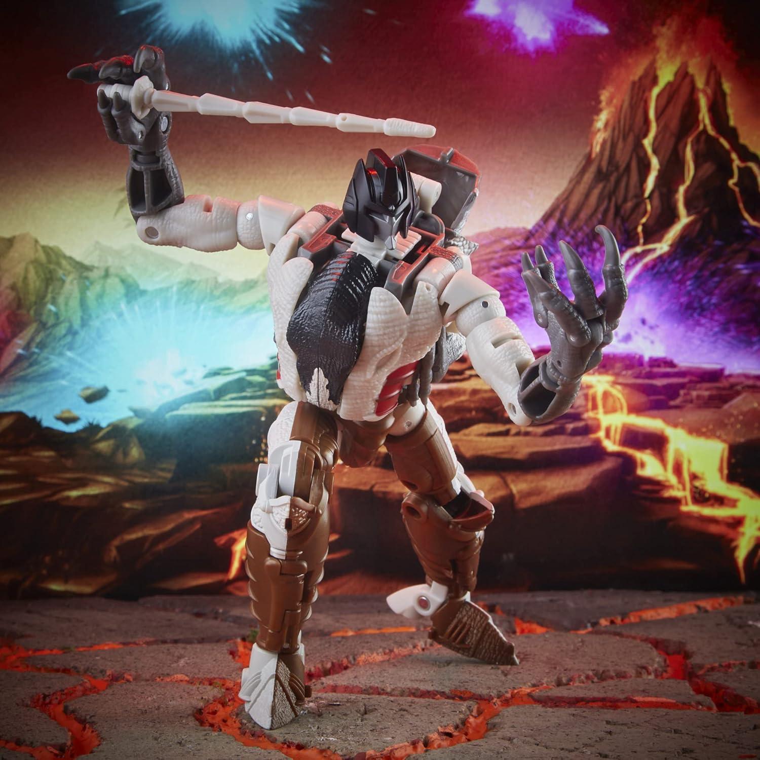 imageTransformers Toys Generations Kingdom Battle Across Time Collection Deluxe WFCK40 Autobot Mirage ampamp Maximal Grimlock Age 8 and Up 55inch Amazon Exclusive