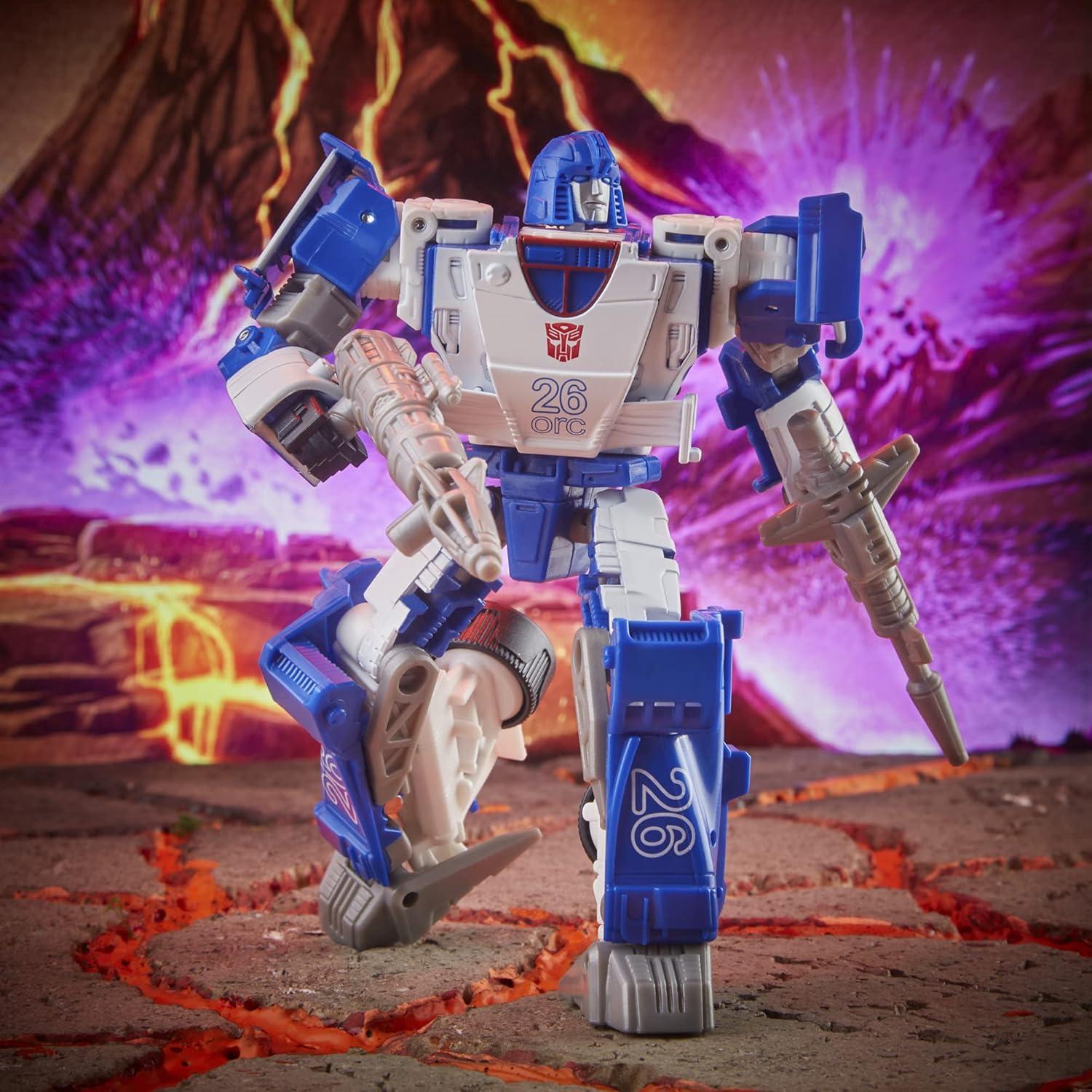 imageTransformers Toys Generations Kingdom Battle Across Time Collection Deluxe WFCK40 Autobot Mirage ampamp Maximal Grimlock Age 8 and Up 55inch Amazon Exclusive