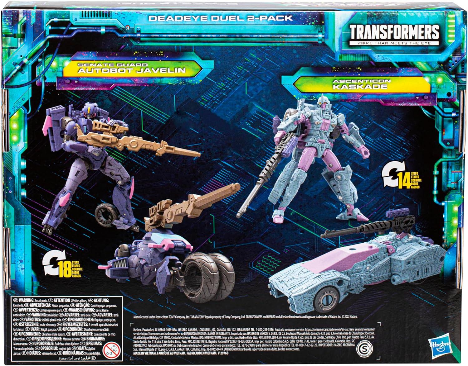 imageTransformers Toys Legacy Evolution Deluxe Senate Guard Autobot Javelin ampamp Ascenticon Kaskade Deadeye Duel 2Pack Action Figures for Boys and Girls Ages 8 and Up Amazon Exclusive