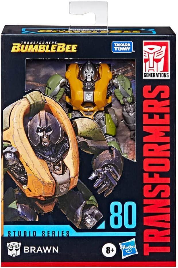 imageTransformers Toys Studio Series 80 Deluxe Class Bumblebee Brawn Action Figure Ages 8 and Up 45inch