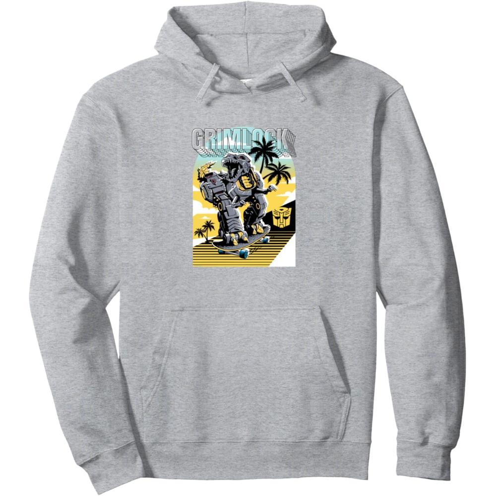 imageTransformers Grimlock Skating Portrait Pullover HoodieHeather Grey