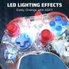 PDP REALMz Nintendo Switch Pro Controller, Customizable LED Lighting, 3.5mm Headphone Jack, Officially Licensed by Nintendo and Hasbro, Transformers: Optimus Prime City Battle(Optimus Prime)