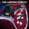 PDP REALMz Nintendo Switch Pro Controller, Customizable LED Lighting, 3.5mm Headphone Jack, Officially Licensed by Nintendo and Hasbro, Transformers: Optimus Prime City Battle(Shadow ARK Chaos)