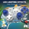PDP REALMz Nintendo Switch Pro Controller, Customizable LED Lighting, 3.5mm Headphone Jack, Officially Licensed by Nintendo and Hasbro, Transformers: Optimus Prime City Battle(Tails)