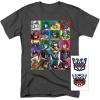 Popfunk Classic Transformers Squares T Shirt & Stickers(A. Charcoal)