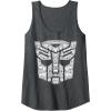 Transformers Autobots Icon Collage Filled Logo Tank Top(Dark Heather Grey)