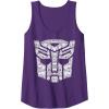 Transformers Autobots Icon Collage Filled Logo Tank Top(Purple)