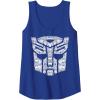 Transformers Autobots Icon Collage Filled Logo Tank Top(Royal Blue)