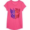 Transformers Decepticon Autobot Distressed Split Logo T-Shirt(Pink Heather)