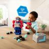 Transformers Optimus Prime Building Toys – STEM Toys Including Toy Electric Drill and AA Batteries – Transformers Toys – Robot Building Toys Ages 18 Months and Up(Red)
