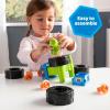 Transformers Optimus Prime Building Toys – STEM Toys Including Toy Electric Drill and AA Batteries – Transformers Toys – Robot Building Toys Ages 18 Months and Up(Teal)